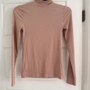 No Boundaries Mauve Ribbed Long Sleeve Top